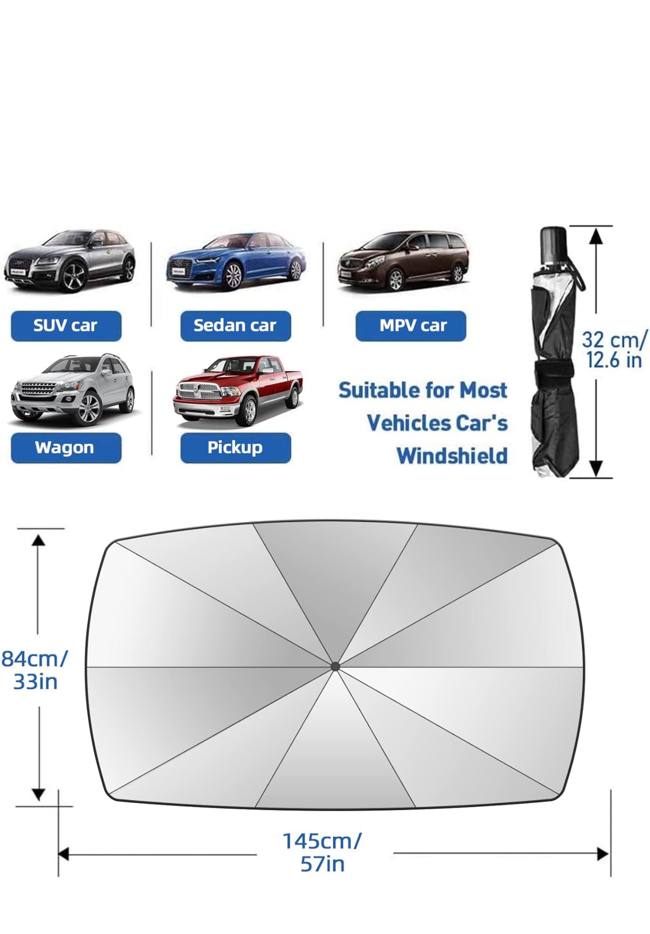 Umbrella Car Sun Shade